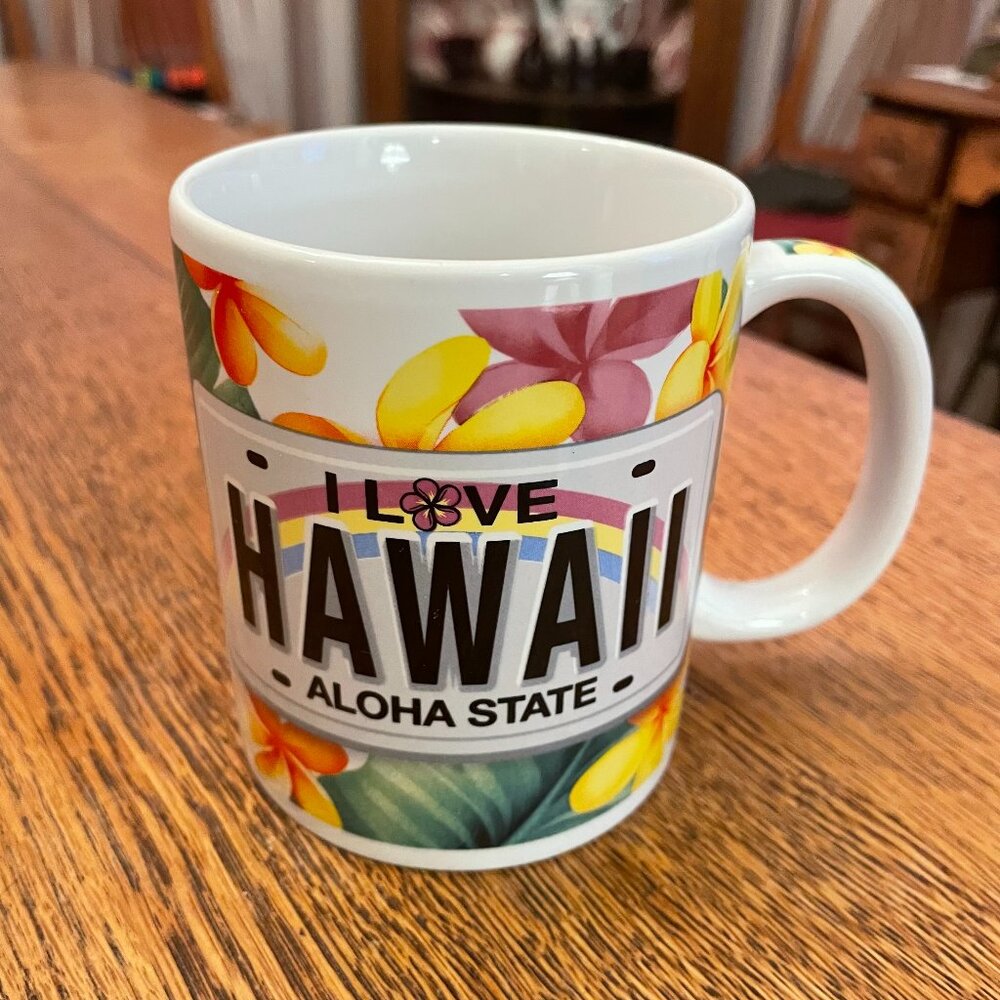 I Love Hawaii Aloha State Souvenir Coffee Cup Mug by ABC Stores